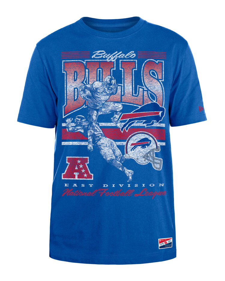 New Era Bills Men's NE Retro NFL Player Royal SS Tee