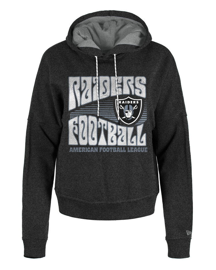 New Era Raiders Women's NE Retro Charcoal P/O Hoodie