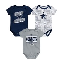 DCM Cowboys Infant Play Day 3-Piece Creeper Set