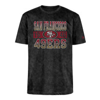 New Era 49ers Men's NE Block + 1946 Black Mineral Wash SS Tee