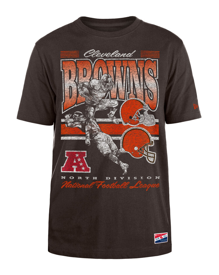 New Era Browns Men's NE Retro NFL Player Brown SS Tee