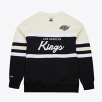 Mitchell and Ness LA Kings M&N Men's Head Coach Crew Sweater Vintage Logo