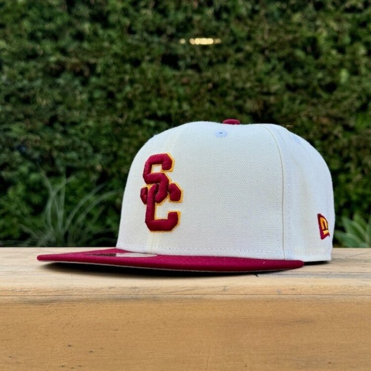 New Era USC Trojans Interlock TTSP Ivory/Cardinal