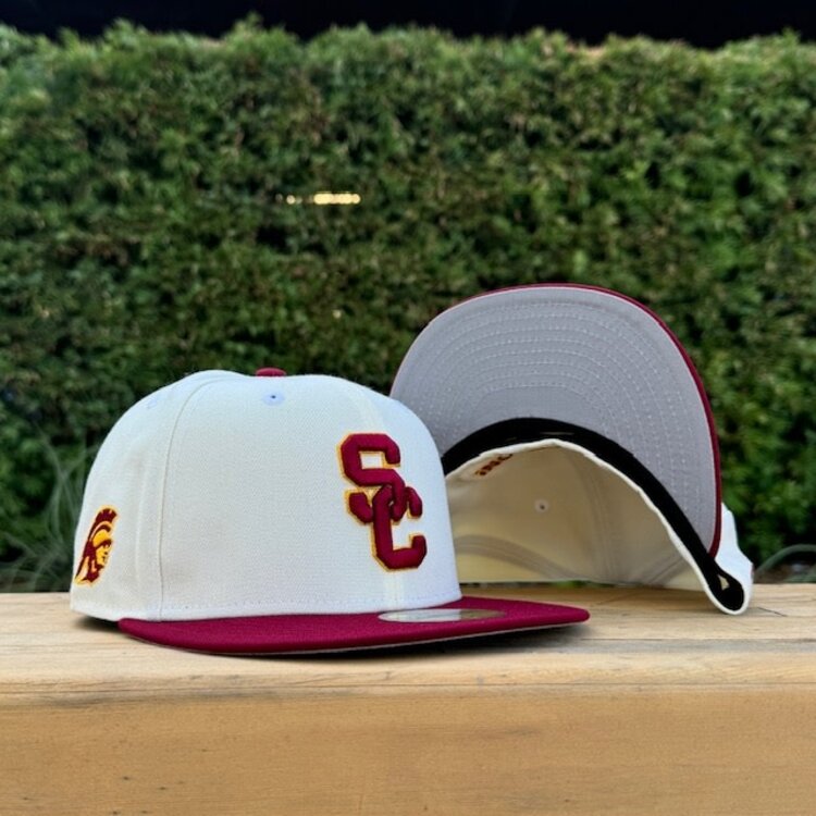 New Era USC Trojans Interlock TTSP Ivory/Cardinal