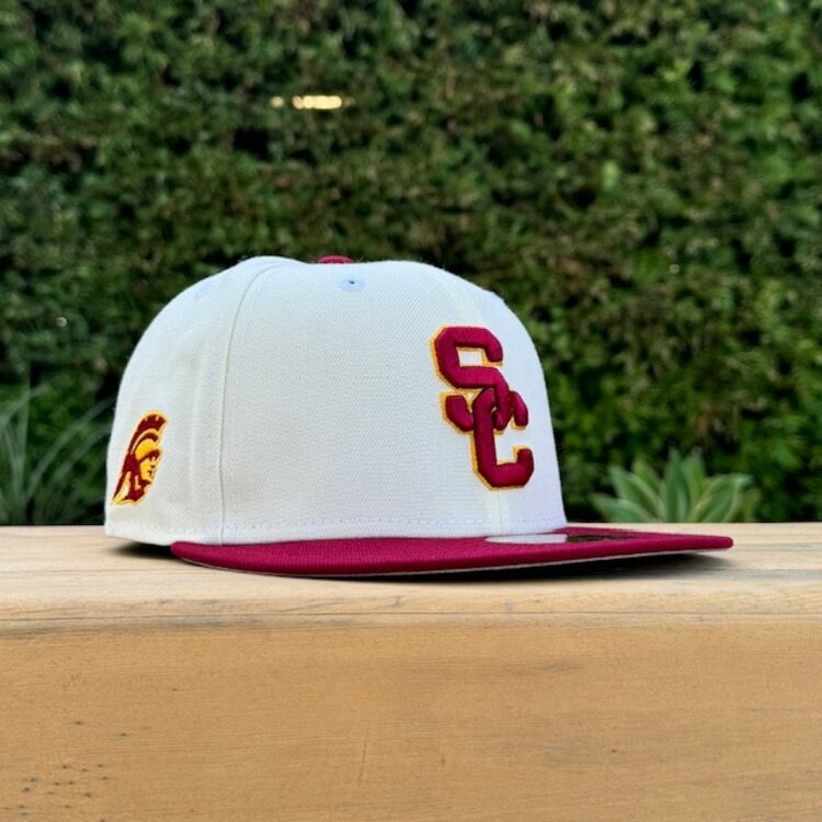 New Era USC Trojans Interlock TTSP Ivory/Cardinal