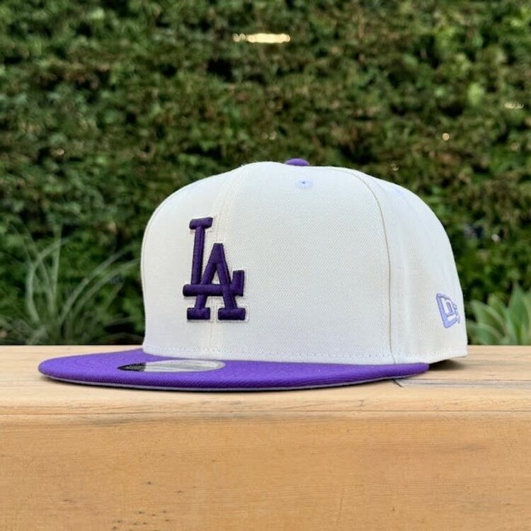 New Era LA Dodgers Ivory/Purple 50th Stadium Anniversary 950 Snapback