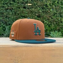 New Era LA Dodgers Peanut/Dark Green 2022 ASG Blue UV 950 Snapback