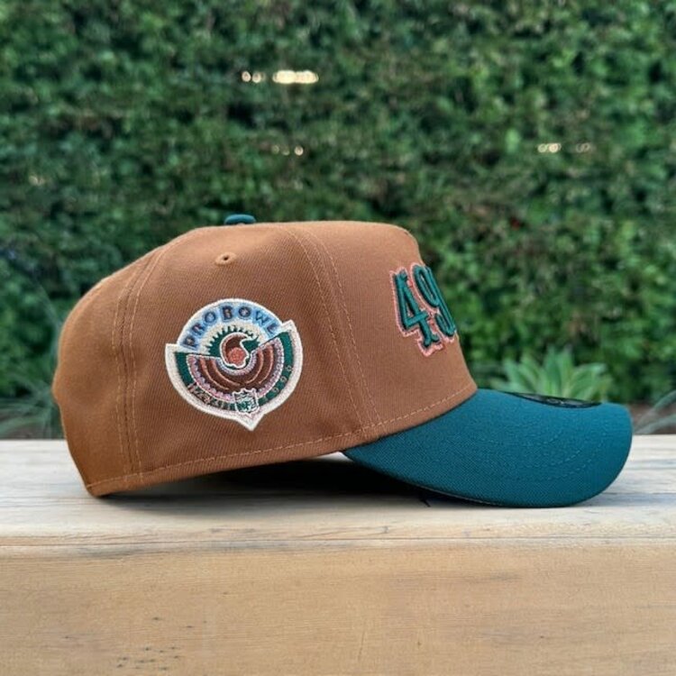 New Era 49ers Peanut/Dark Green Metallic Copper Pro Bowl Blue UV 940 AF