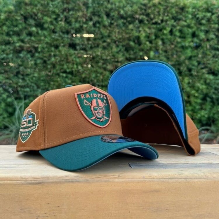 New Era Raiders Peanut/Dark Green Metallic Copper 50th Blue UV 940 AF