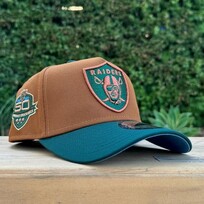 New Era Raiders Peanut/Dark Green Metallic Copper 50th Blue UV 940 AF