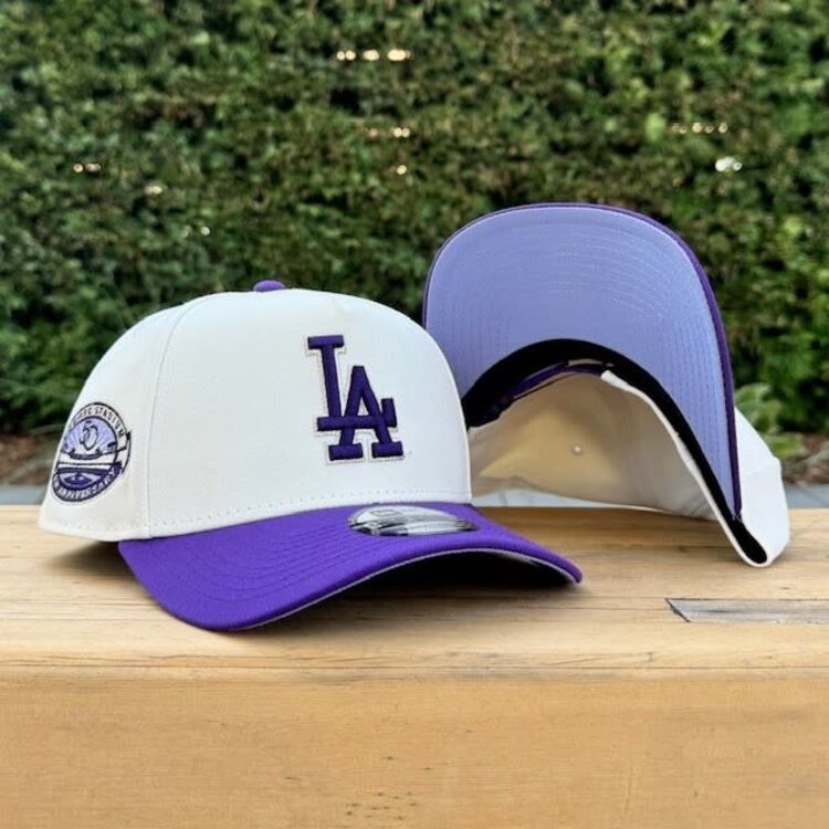 New Era LA Ivory/Purple 50th Stadium Anniversary 940 A-Frame