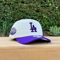 New Era LA Ivory/Purple 50th Stadium Anniversary 940 A-Frame