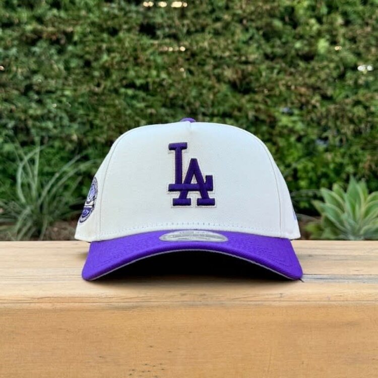 New Era LA Ivory/Purple 50th Stadium Anniversary 940 A-Frame