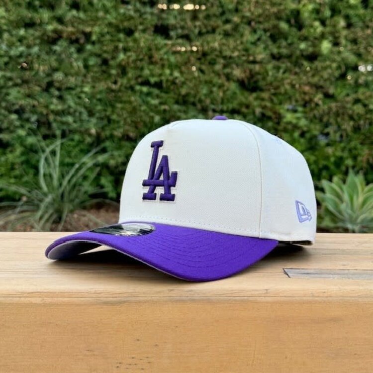 New Era LA Ivory/Purple 50th Stadium Anniversary 940 A-Frame