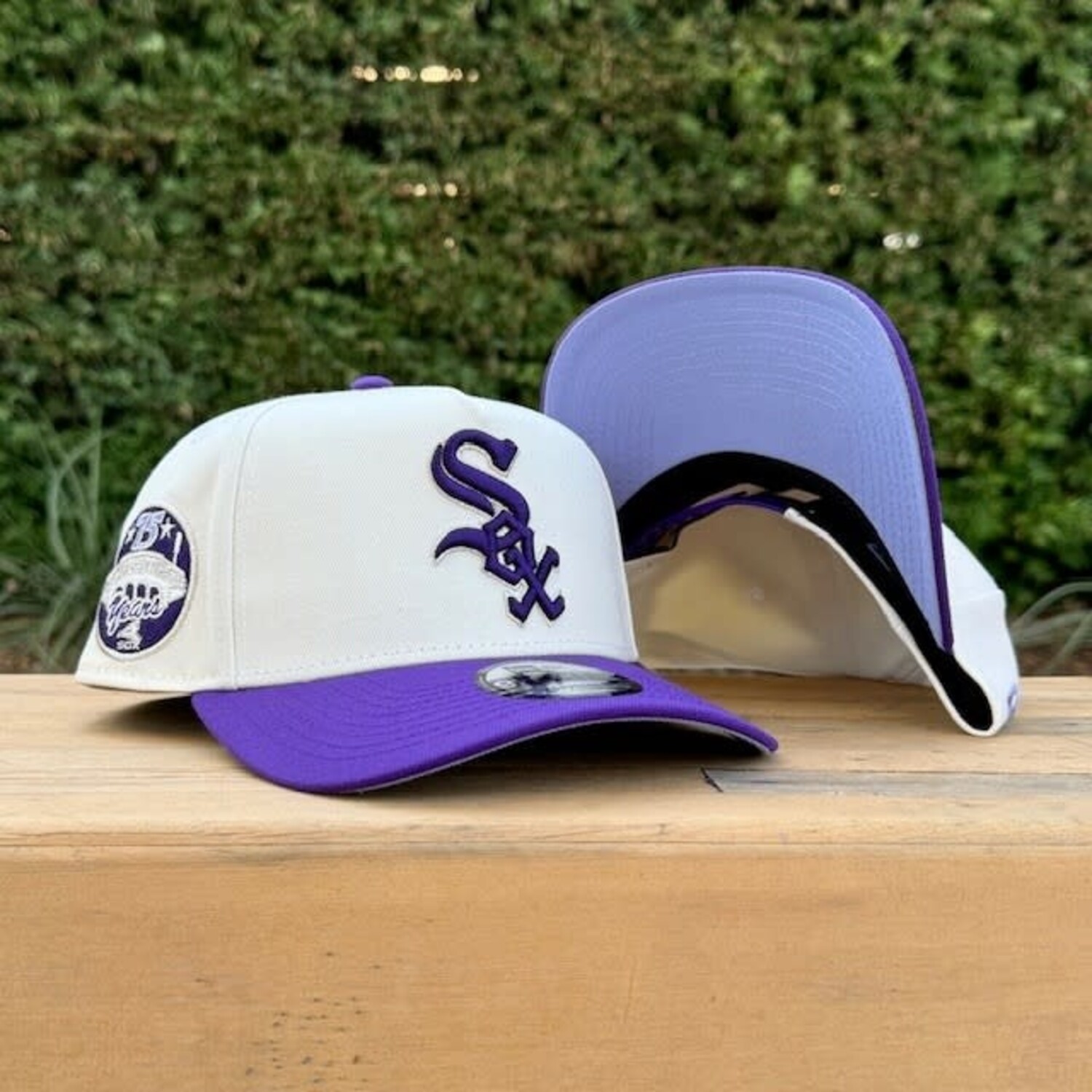 White Sox Ivory/Purple 75 Years 940 A-Frame - The Locker Room of