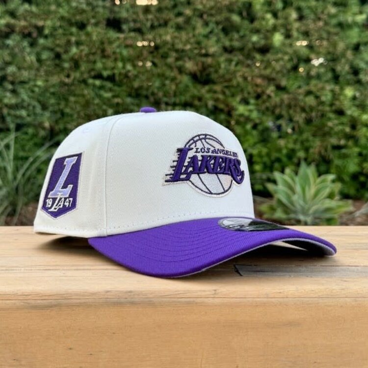 New Era Lakers Ivory/Purple 1947 940 A-Frame