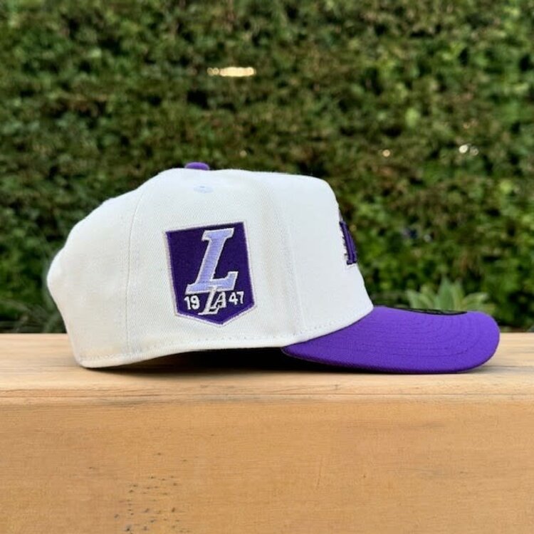 New Era Lakers Ivory/Purple 1947 940 A-Frame