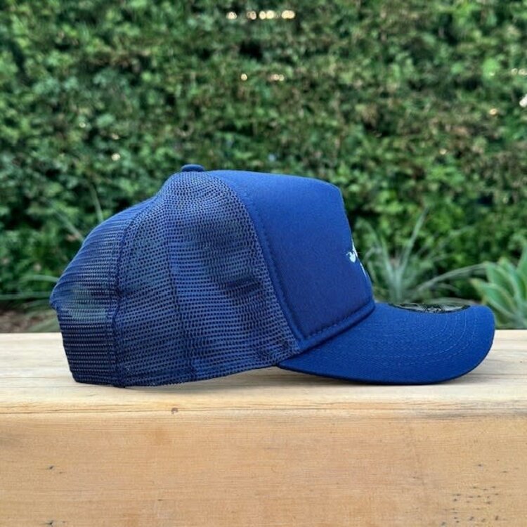 New Era Cowboys Navy Evergreen Retro Joe Foam Front 940 A-Frame Trucker