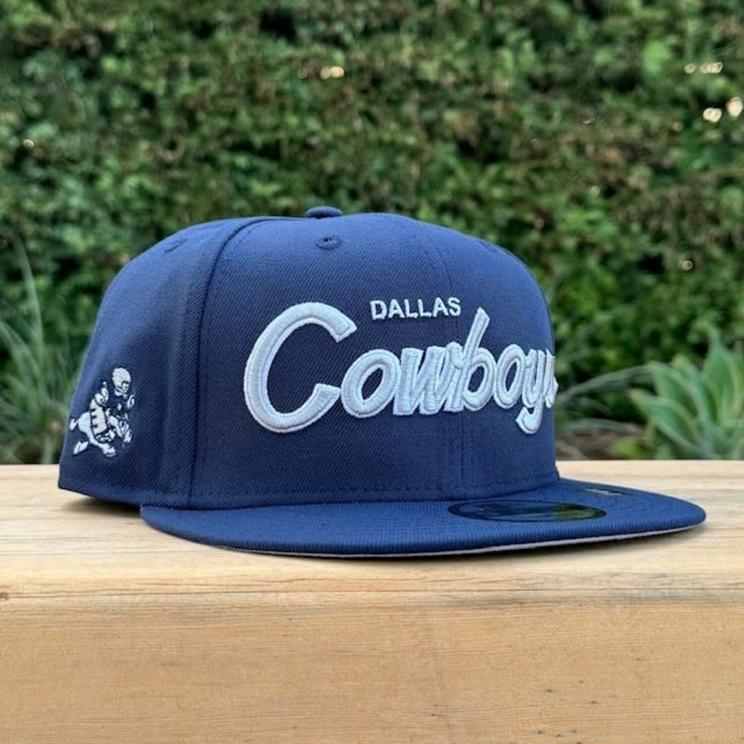 Cowboys Snap Script Snapback Navy - The Locker Room of Downey