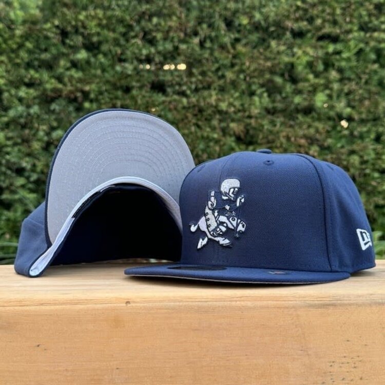 New Era Cowboys Navy Horse Fitted
