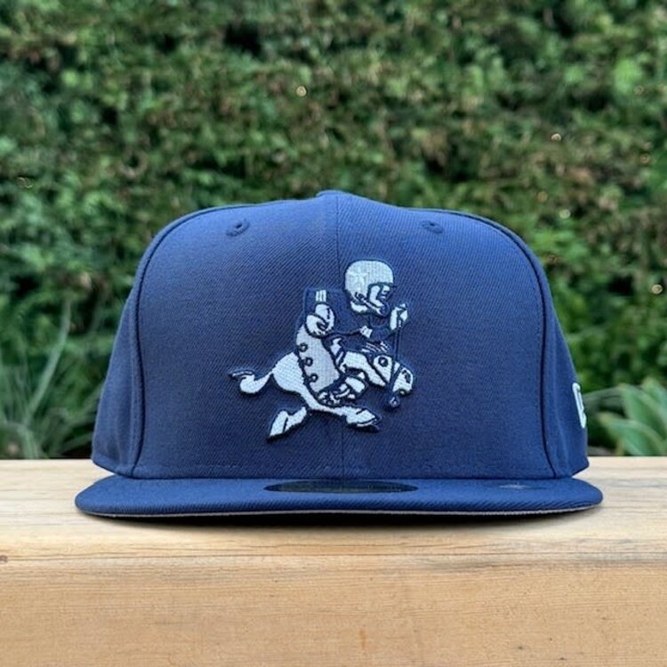 New Era Cowboys Navy Horse Fitted