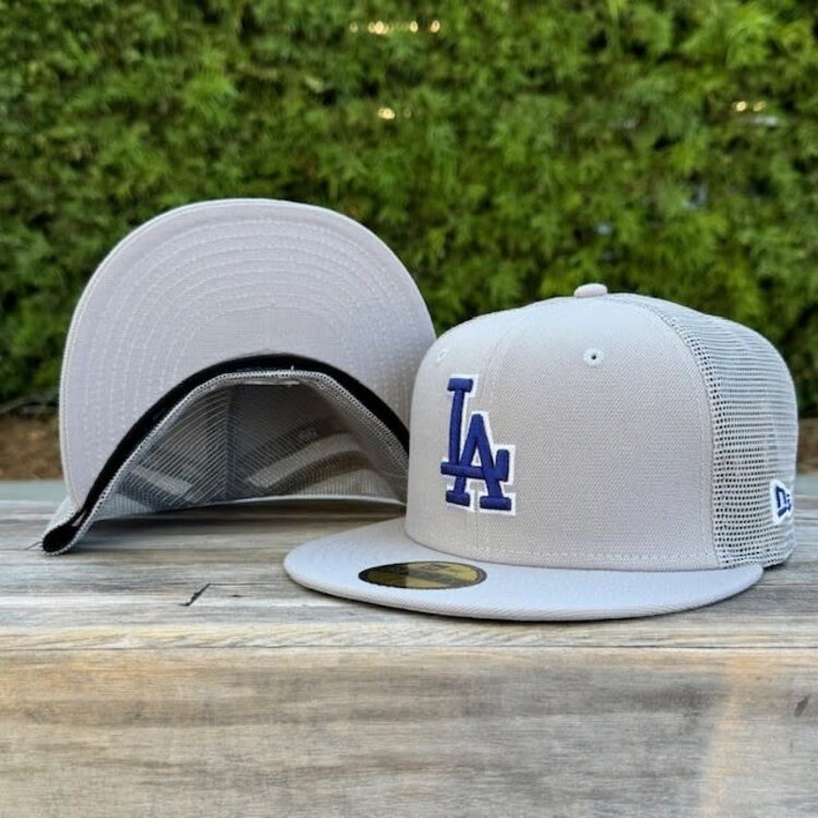 New Era LA Dodgers Light Gray Mesh Blue LA
