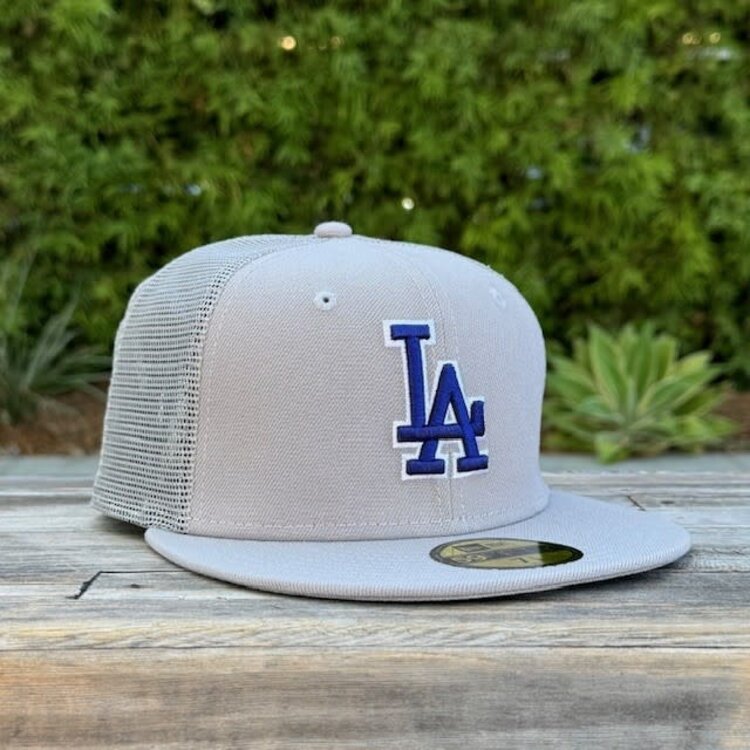 New Era LA Dodgers Light Gray Mesh Blue LA