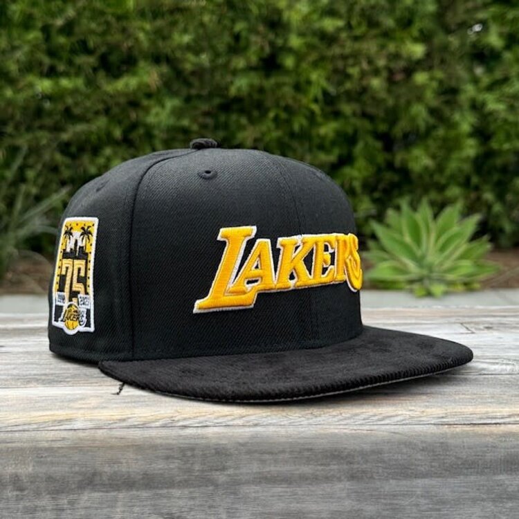 New Era Lakers Black/Black Cord 75th
