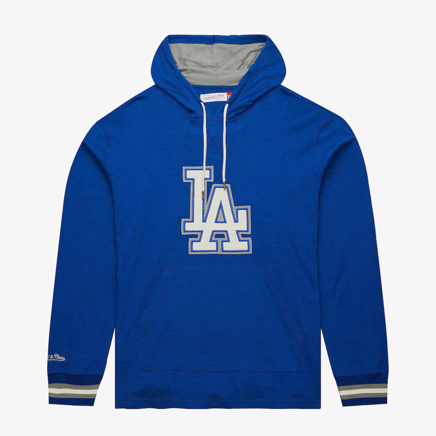 LA Dodgers M&N Legendary Slub Long Sleeve Hoodie Vintage Logo