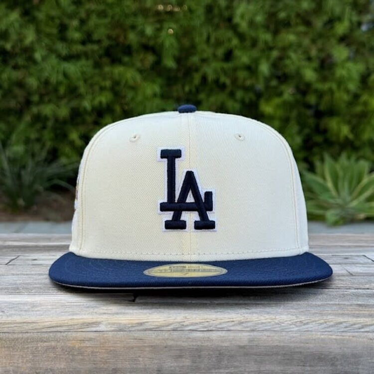 New Era LA Ivory/Navy 50th Anniv SP Gray UV Fitted