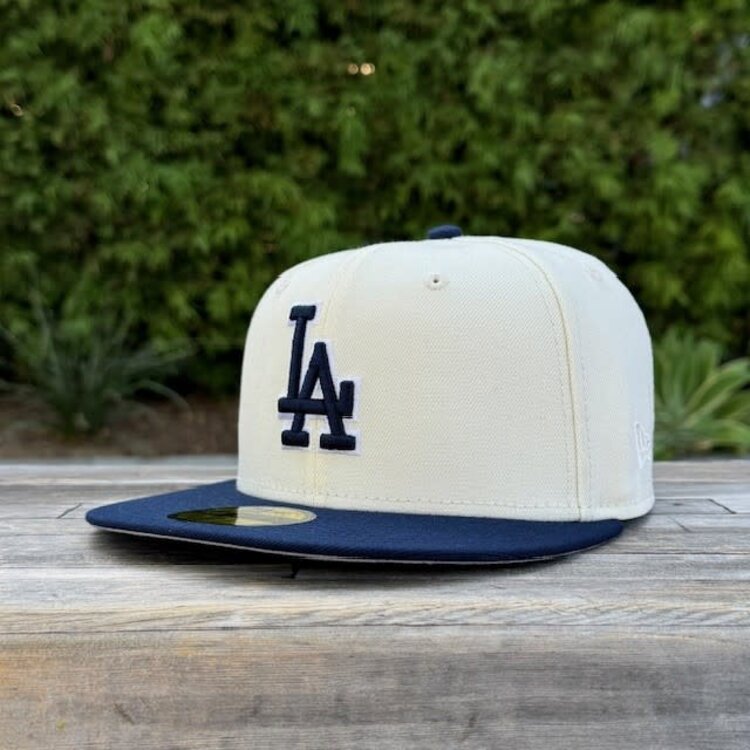 New Era LA Ivory/Navy 50th Anniv SP Gray UV Fitted