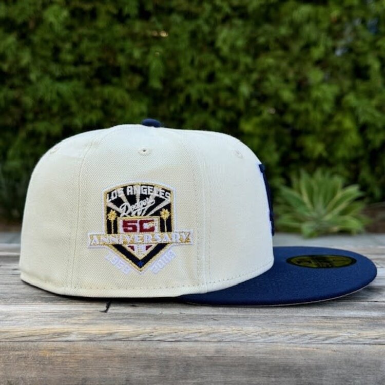 New Era LA Ivory/Navy 50th Anniv SP Gray UV Fitted