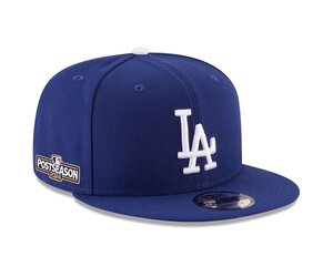LA Dodgers 2024 Postseason Side Patch 950 Royal Snapback - The