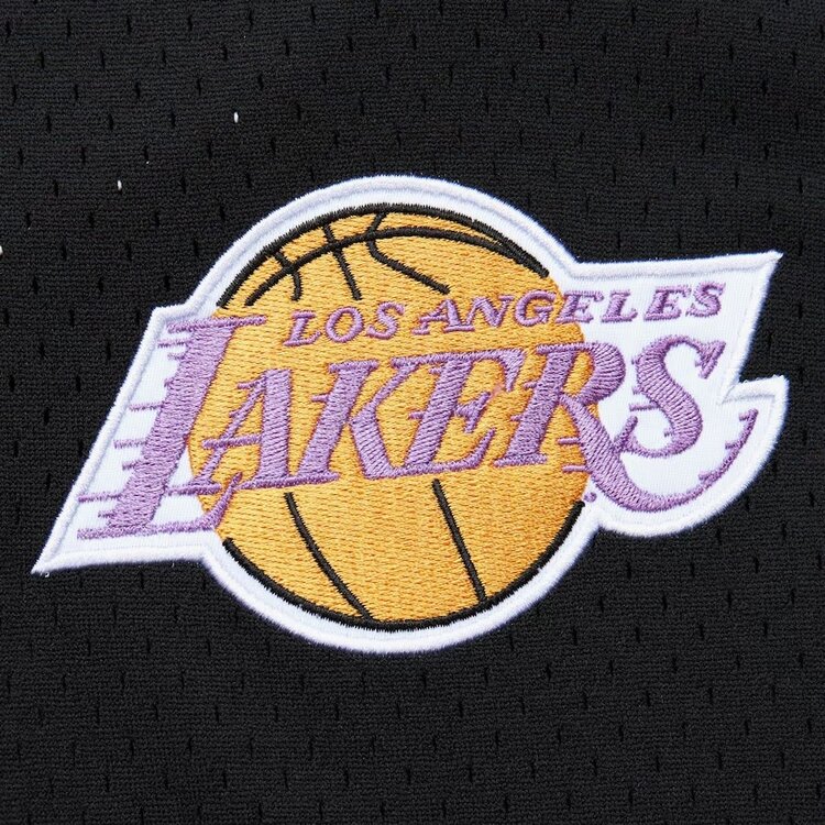 Mitchell and Ness Lakers M&N Men's Mesh V-Neck Black Jersey