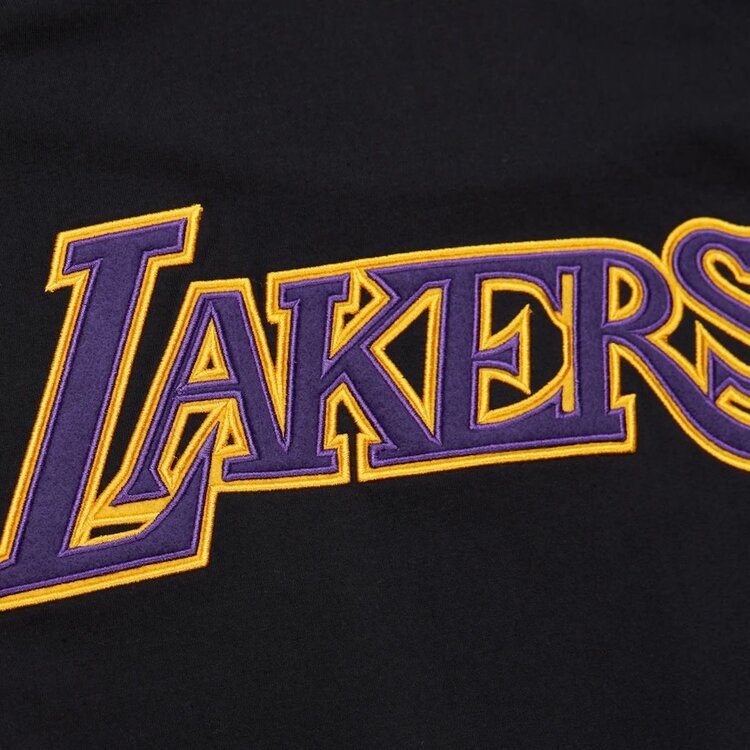 Mitchell and Ness LA Lakers M&N Men's NBA Black Fashion Button Front Jersey
