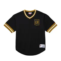 Mitchell and Ness LAFC M&N Men's Mesh V-Neck Black Jersey
