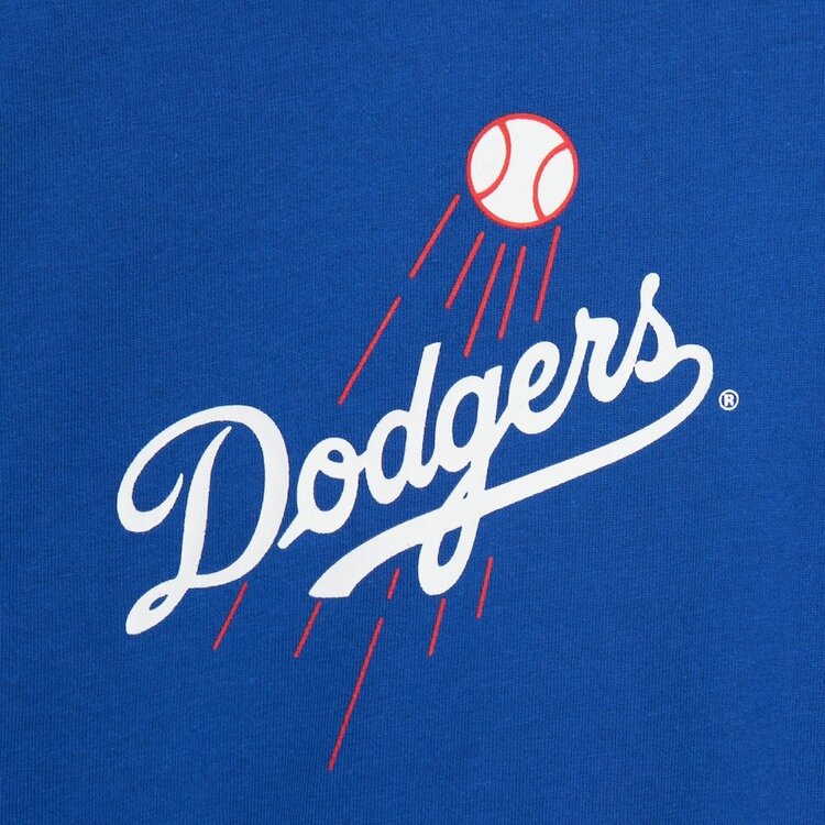 Mitchell and Ness LA Dodgers Men's M&N Hometown Vintage Logo Royal SS Tee