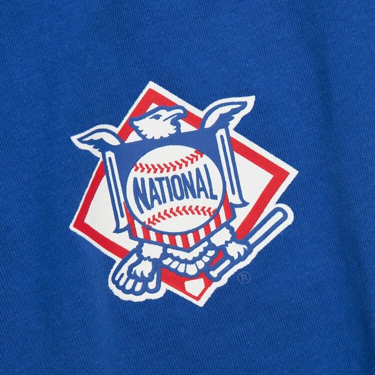 Mitchell and Ness LA Dodgers Men's M&N Hometown Vintage Logo Royal SS Tee