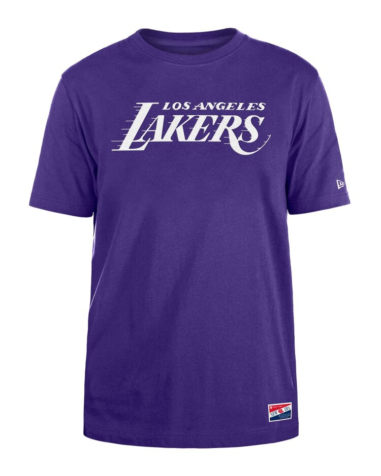 New Era Lakers Men's NE Purple Silver S/S T-Shirt