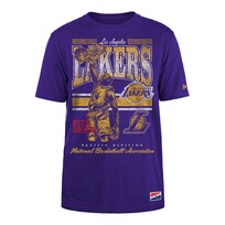 New Era Lakers Men's NE Retro Ball Player Purple SS Tee