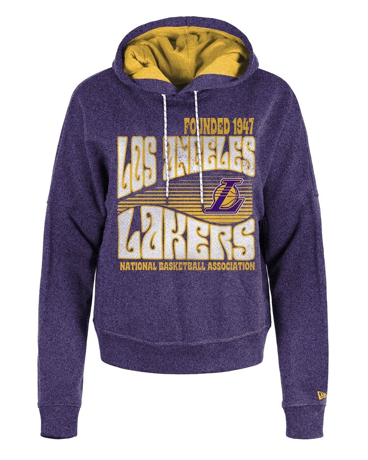 New Era Lakers Women's NE Retro Purple P/O Hoodie