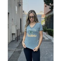 Majestic Packers W V-Neck Day Game