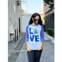 G-III LA Dodgers W GIII All Star Raglan Love