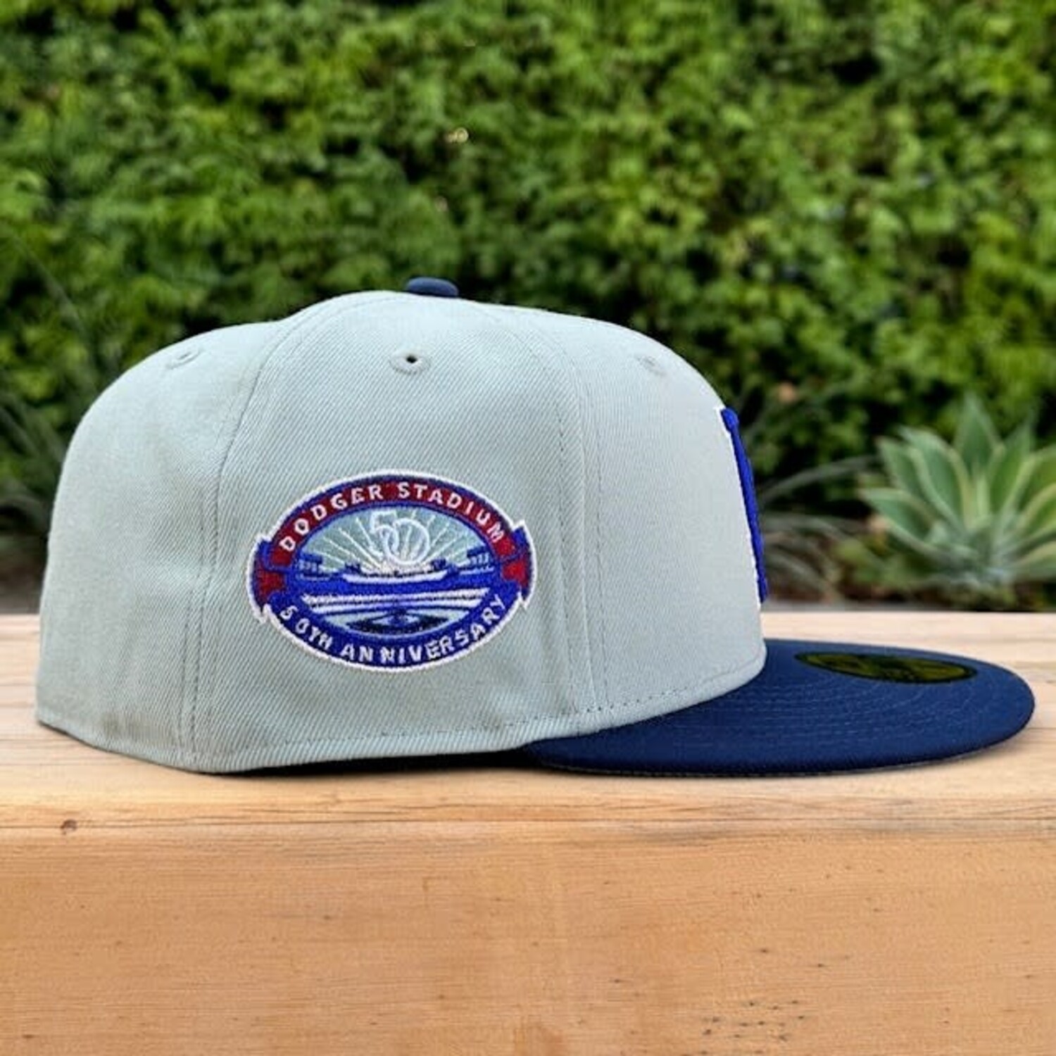 LA Dodgers Everest/Navy 50th Stadium Blue UV Fitted - The Locker