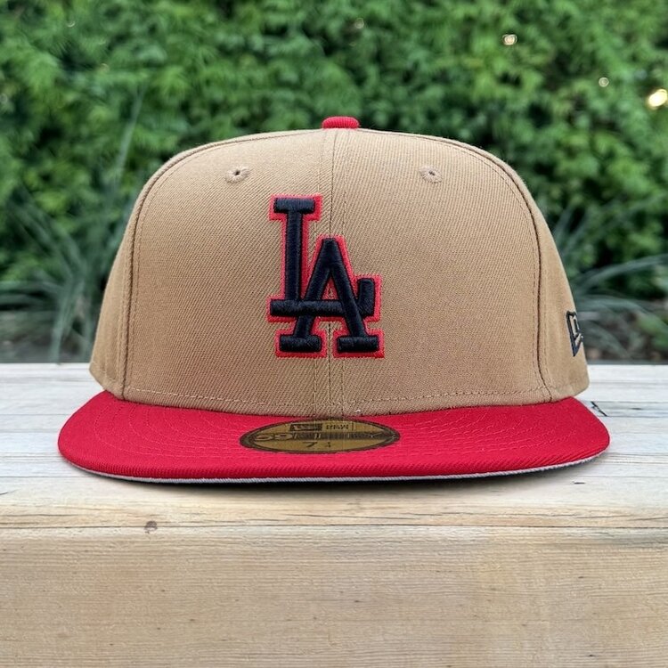 New Era LA Wheat/Red Black-Red Outline Gray UV