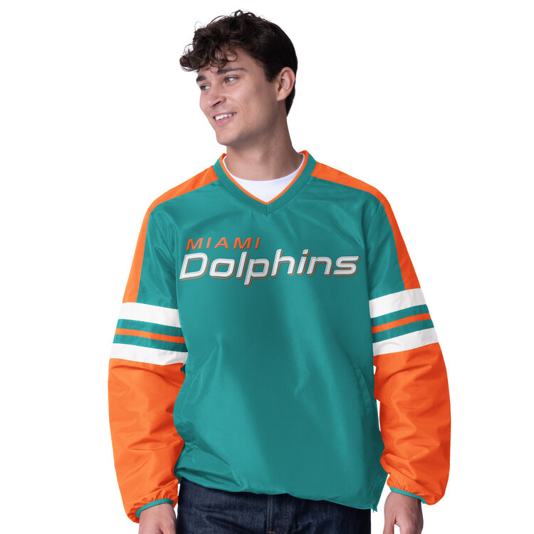 G-III Dolphins M G-III High Heat V-Neck Pullover