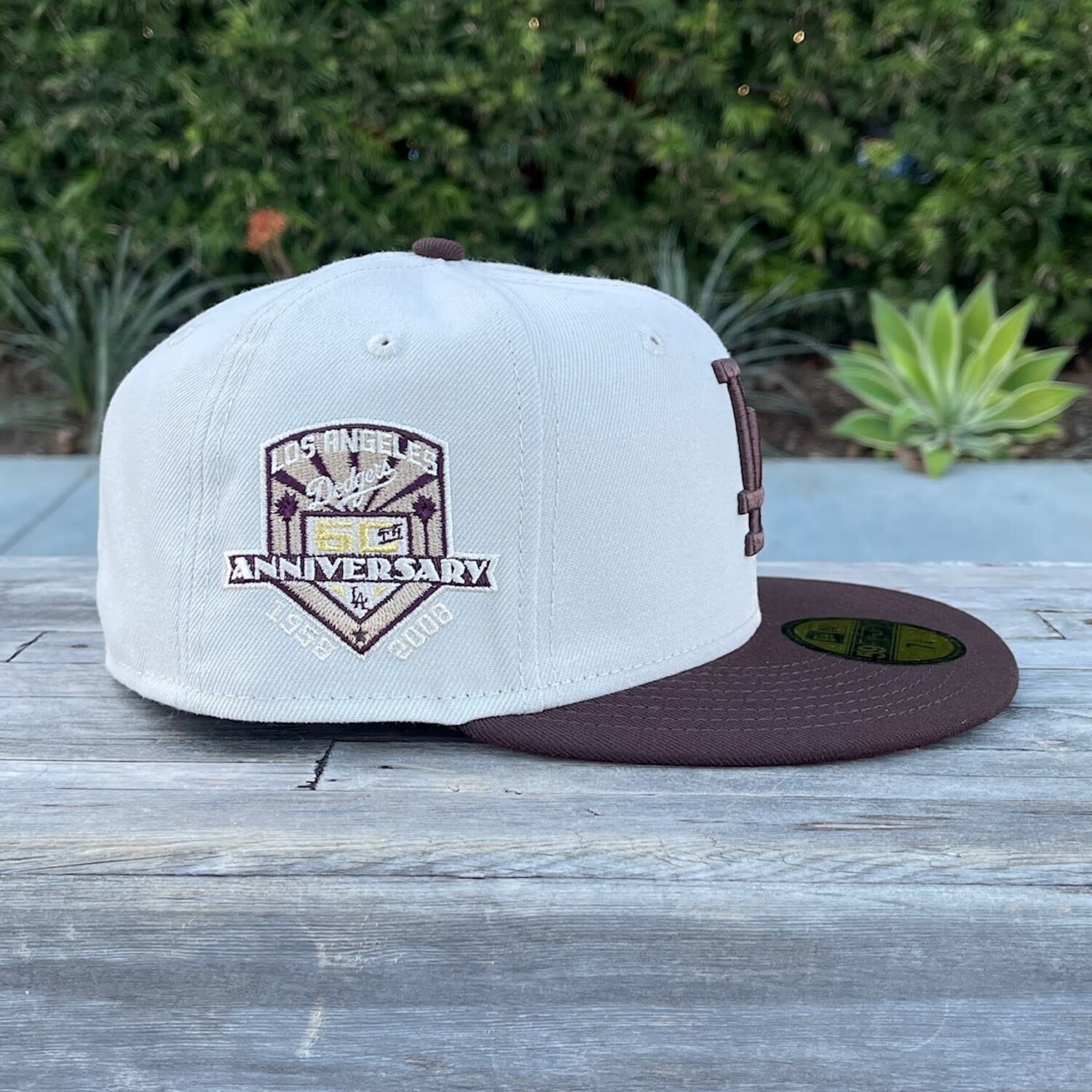 LA Dodgers Stone/Brown 50th Anniv Maroon UV - The Locker LA Dodgers Stone/Brown 50th Anniv Maroon UV - The Locker