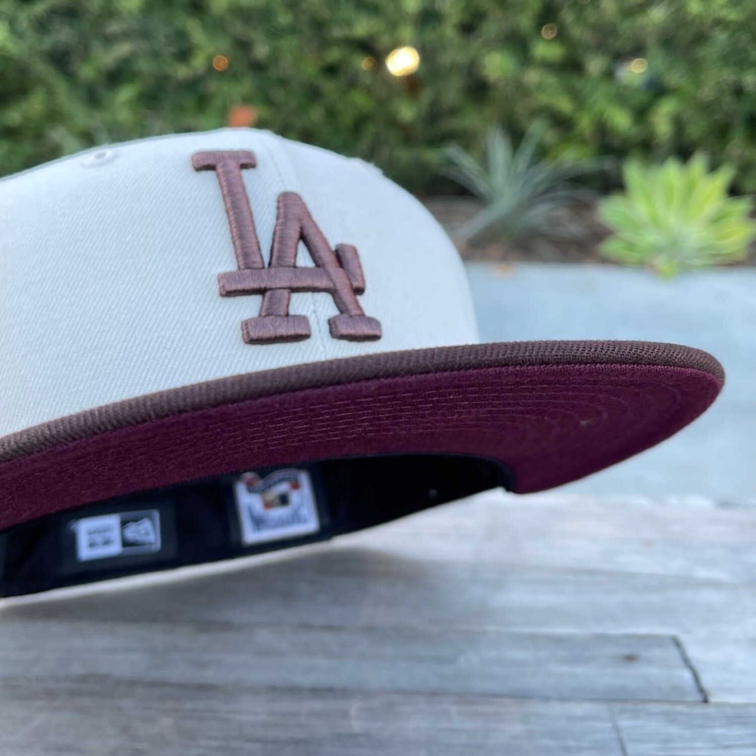 LA Dodgers Stone/Brown 50th Anniv Maroon UV - The Locker LA Dodgers Stone/Brown 50th Anniv Maroon UV - The Locker