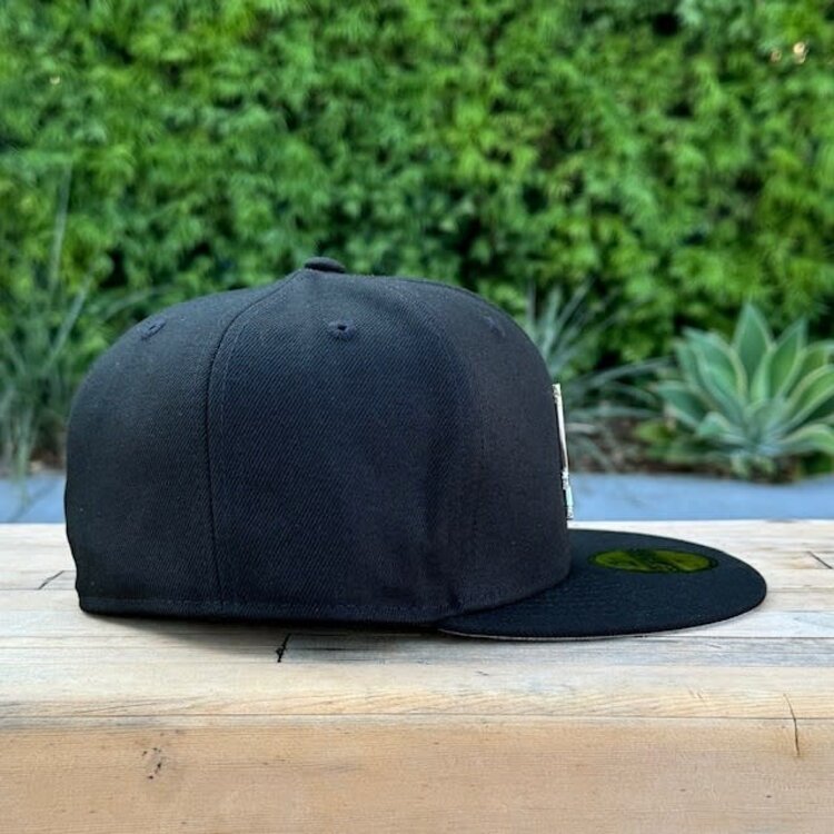 New Era LA Dodgers Black Silver Metal Fitted