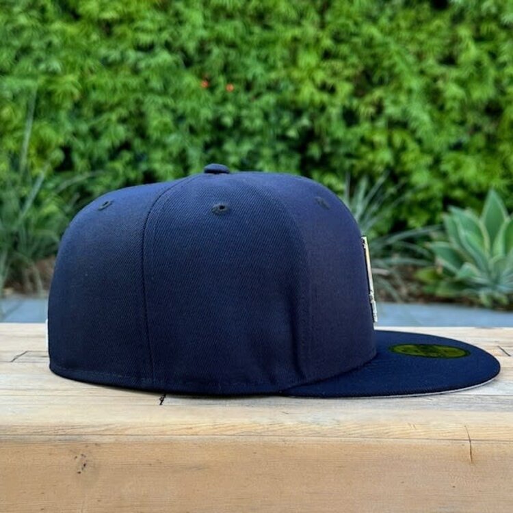 New Era LA Dodgers Navy Silver Metal Fitted